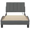 vidaXL Rama ł&oacute;żka bez materaca, Hanko, ciemnoszara, 80x200 cm, obita tkaniną