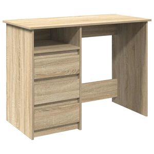 vidaXL Biurko, dąb sonoma, 102x50x75 cm, materiał drewnopochodny
