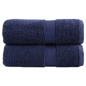 vidaXL Ręczniki myjące Premium, SOLUND 2 szt. Granatowe 30x30cm 600 g/m&sup2;