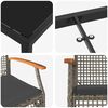 vidaXL Zestaw do jadalni w ogrodzie 3 pcs Szary polirattan