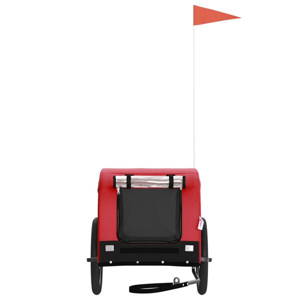 vidaXL Przyczepka rowerowa dla zwierząt, tkanina Oxford i żelazo