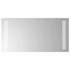 vidaXL Lustro łazienkowe LED przezroczysty 40 x 20 cm szkło hartowane