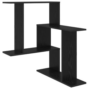 vidaXL P&oacute;łka ścienna Czarny dąb 67 x 67 x 87 cm Drewno inżynieryjne