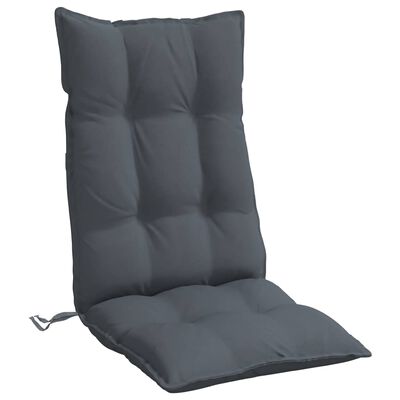 vidaXL Poduszki na krzesła z wysokim oparciem, 2 szt., antracytowe