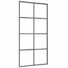 vidaXL Drzwi przesuwne a akcesoriami, 102,5x205 cm, ESG i aluminium