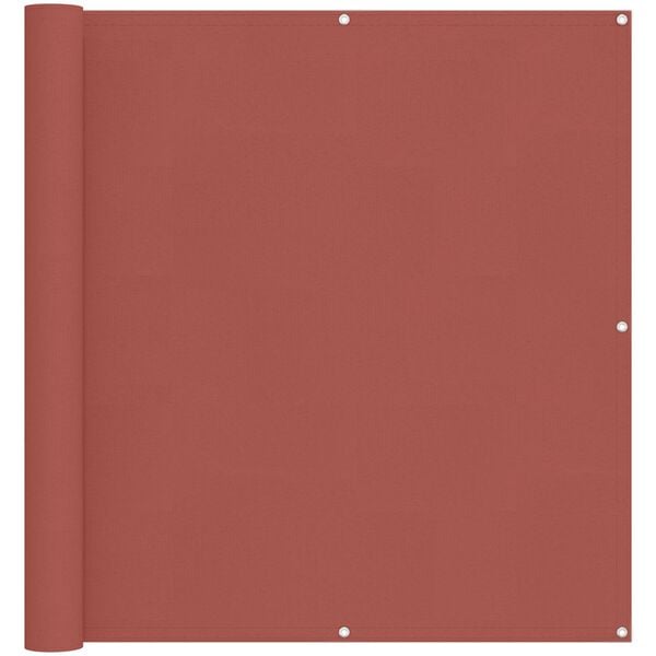 vidaXL Ekran balkonowy terakota 110 x 500 cm Materiał Oxford