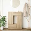 vidaXL Komoda z szufladami i drzwiami, dąb sonoma, 73x31x90 cm