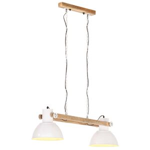 vidaXL Industrialna lampa wisząca, 25 W, biała, 109 cm, E27