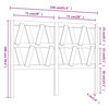 vidaXL Wezgłowie łóżka, białe, 156x4x100 cm, lite drewno sosnowe