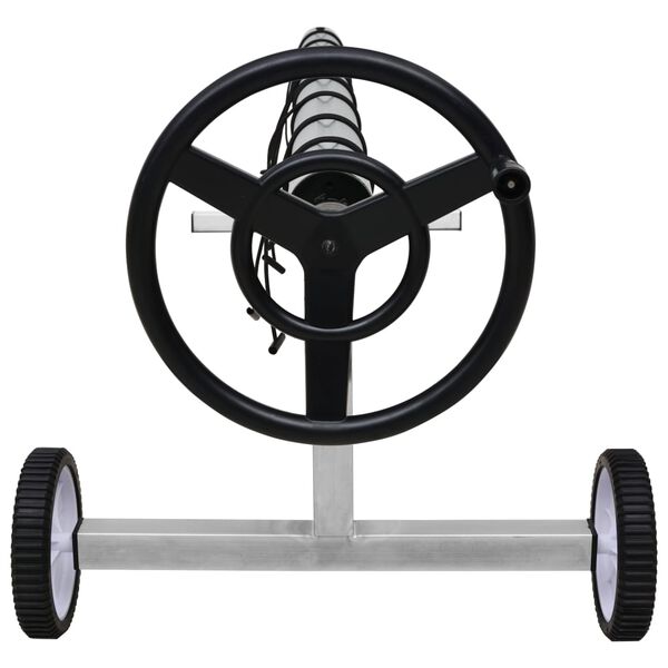 vidaXL Rolka zwijająca pokrycie basenu ze stalową podstawą