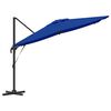 vidaXL Parasol Roma Niebieski 286 x 285 x 265 cm Poliester i aluminium