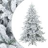 vidaXL Sztuczna składana choinka bożonarodzeniowa ze śniegiem Biały