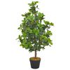 vidaXL Sztuczne drzewko laurowe z doniczką, zielone, 90 cm