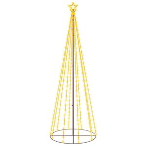 vidaXL Choinka stożkowa, 310 ciepłych białych LED, 100x300 cm