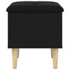 vidaXL Ławka ze schowkiem, czarna, 42x42x46cm, materiał drewnopochodny