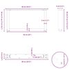 vidaXL Nogi do stolika kawowego w kształcie litery U 2 szt. Czarne 60x(30-31) cm Stal