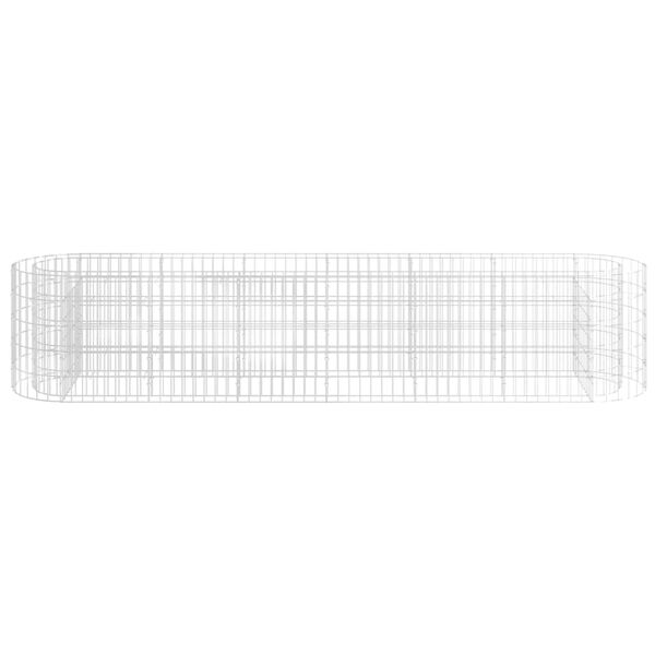 vidaXL Podwyższona donica gabionowa, galwanizowane żelazo 260x50x50 cm