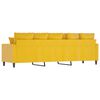 vidaXL Sofa 3-osobowa, ż&oacute;łty, 210 cm, tapicerowana aksamitem