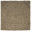 vidaXL Dywan strefowy Naturalny i czarny 300 x 300 cm Juta