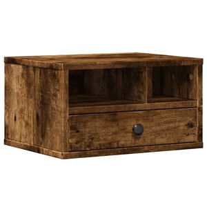 vidaXL Stojak pod drukarkę, przydymiony dąb, 40x32x22,5 cm