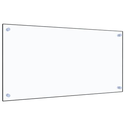 vidaXL Panel ochronny do kuchni, przezroczysty, 80x40 cm, szkło