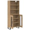vidaXL Highboard Dąb rzemieślniczy 69,5 x 34 x 180 cm