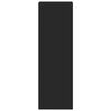 vidaXL Wysoka szafka, czarna, 30x41x124 cm, materiał drewnopochodny