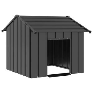vidaXL Buda dla psa z dachem, 85x107x81 cm, stal galwanizowana