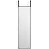 vidaXL Lustro na drzwi, czarne, 30x100 cm, szkło i aluminium