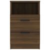 vidaXL Szafka nocna, brązowy dąb, materiał drewnopochodny