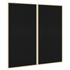 vidaXL Tablica informacyjna Czarny 100 x 100 x 1,4 cm