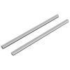 vidaXL Rura gwintowana 2 pcs Srebrny 6 x 120 mm Stal