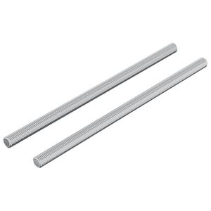 vidaXL Rura gwintowana 2 pcs Srebrny 6 x 120 mm Stal