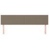 vidaXL Zagł&oacute;wki, taupe, 200x5x78/88 cm, tkanina