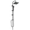 vidaXL System Prysznicowy Czarny 47 x 20 x 95 cm Stal nierdzewna