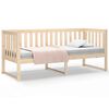 vidaXL Ł&oacute;żko dzienne bez materaca 75x190 cm lite drewno sosnowe