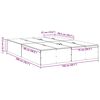 vidaXL Ramka łóżka Biały 150 x 200 cm Materiał drewnopochodny