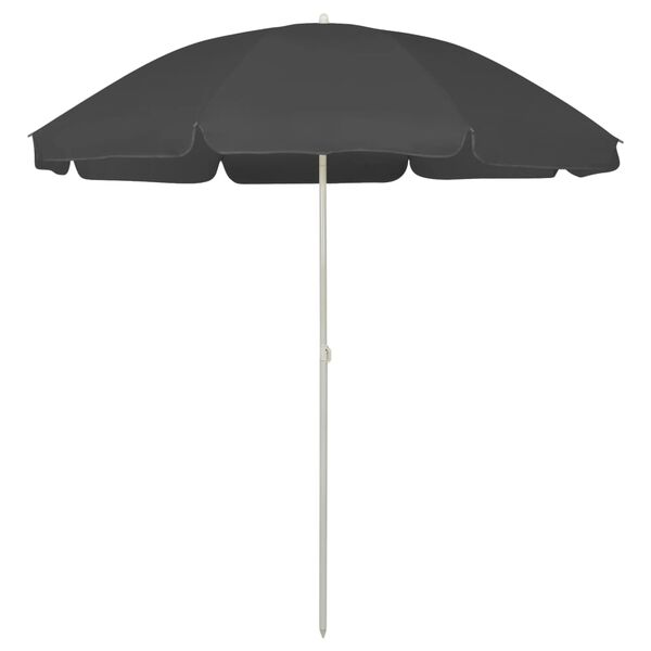 vidaXL Parasol plażowy, antracytowy, 240 cm