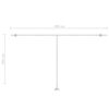 vidaXL Wolnostojąca, automatycznie zwijana markiza, 500x300 cm