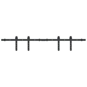 vidaXL System do drzwi przesuwnych do mebli, 122 cm, stal węglowa