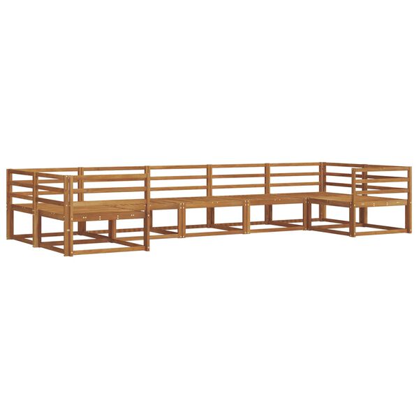 vidaXL Zestaw sof na zewnątrz 7 pcs Naturalny Lite Drewno Akacji