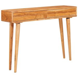 vidaXL Konsola z szufladą Brązowy 110 x 30 x 80 cm Lite Drewno Akacji