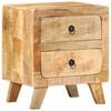 vidaXL Szafka nocna 40x32x46 cm Drewno lite Surowe Mango