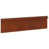 vidaXL Ogrodzenie ślimakowe 100 x 3,5 x 25 cm Stal kortenowska Rdzawy