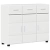 vidaXL Bufet FLORIN 88,5 x 30,5 x 73 cm Wysoki połysk biały