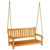 vidaXL Huśtawka Ogrodowa Ławka 2 -Seater 110 x 56 x 58,5 cm naturalny