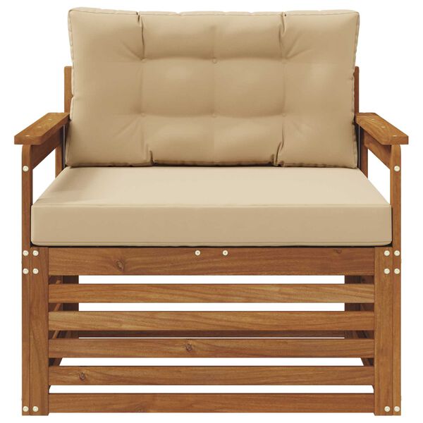 vidaXL Zestaw sof na zewnątrz Lite drewno akacjowe i poliester