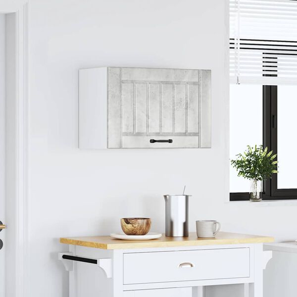 vidaXL Szafka ścienna kuchenna "Lucca" Betonowa szara Drewno klejone