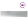 vidaXL Obrzeża trawnikowe 20 szt. 25x103 cm Stal ocynkowana