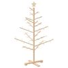 vidaXL Drewniana choinka Naturalny 125 cm Lite drewno sosnowe